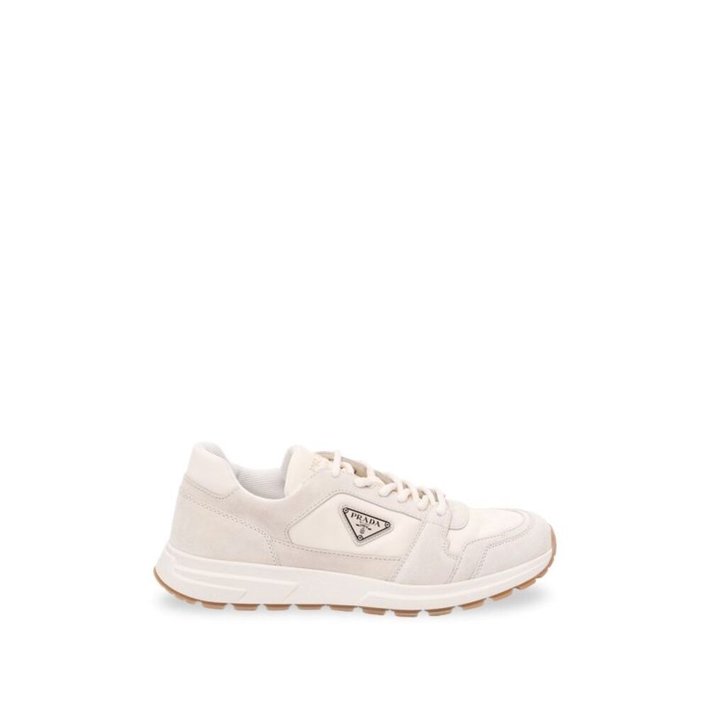 Prada Men Suede And Fabric Sneakers